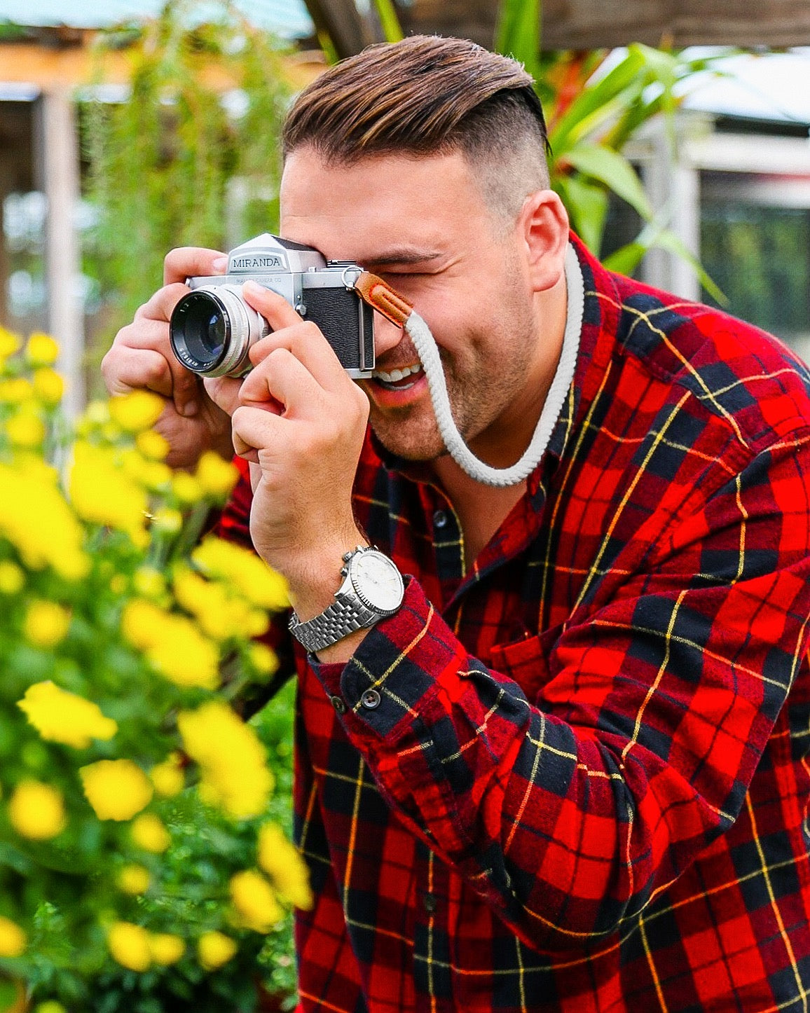 Brilliant White American Spirit Camera Strap