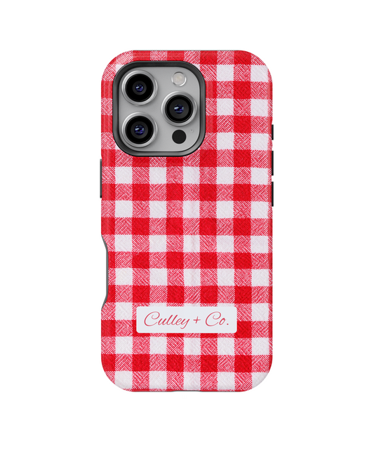 Gracie's Gingham (in red)